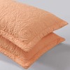 MarCielo 2-Piece Embroidered Pillow Shams, Decorative Microfiber Pillow Shams Set