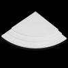Headerbs 3 Layers White Floating Corner Shelf Wall Mounted Storage