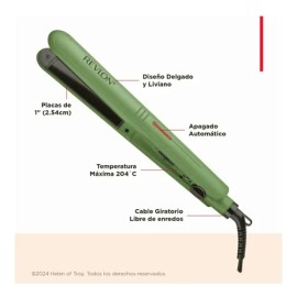 Revlon Alaciadora De Cerámica De 1 Verde                                                                                                              