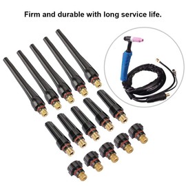 Tig Torch Long Back Cap 57Y02 (Long) 57Y03 (Middle) 57Y04 (Short) WP17-18-26 Welding Torch Rear (15pcs57Y02 57Y03 57Y04) Industrial Welding Parts for Tig Torch