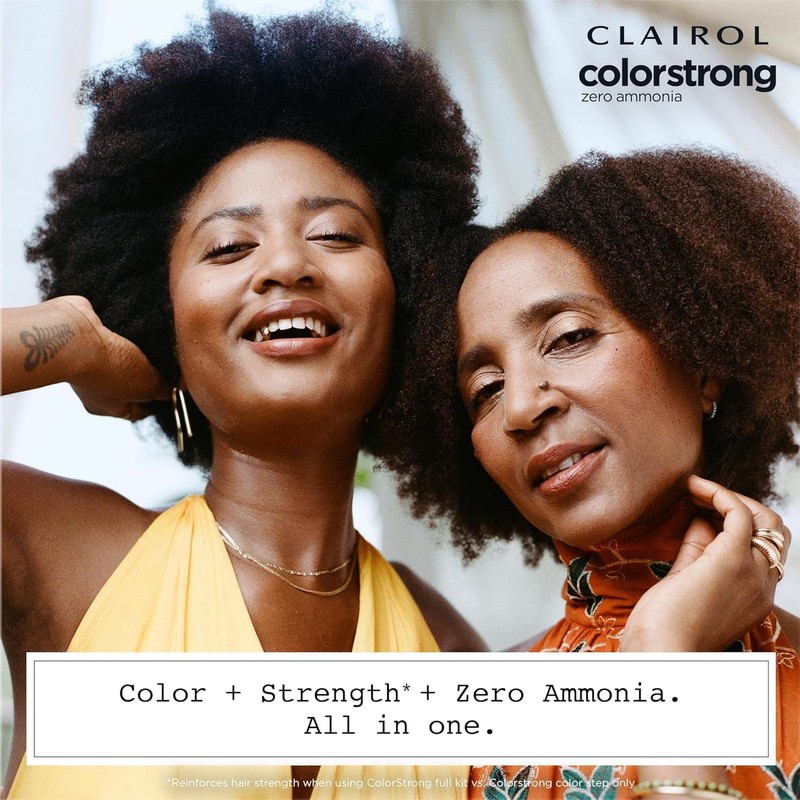 Clairol ColorStrong Permanent Zero Ammonia Hair Dye, 2.8 Blue Black