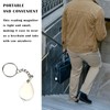 UPIQNG Key Rings Magnifier Glass Keychain 10x Portable Pocket Reading