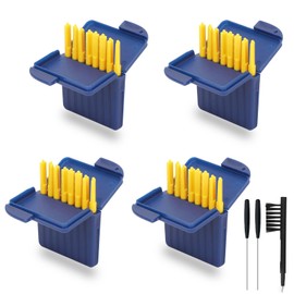 35 Pcs Hearing Aid Cleaning Kits for Starkey, 32 Hearing Aid Wax Guards Filters with 1 Cleaning Brush and 2 Cleaning The Rod