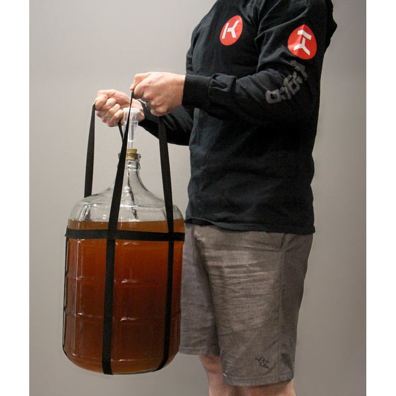 5 gallon Glass Carboy with Brew Hauler