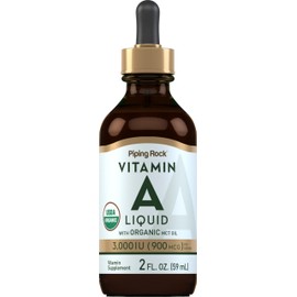Piping Rock Vitamin A Liquid | 2 fl oz | Non-GMO, Gluten Free Supplement