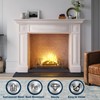 Pearwow Rectangle Fireplace Tray,Expandable Ash Pan for Collecting Ash,Galvanized Steel