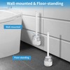 BOOMJOY Toilet Bowl Brush and Holder - Durable Head Toilet