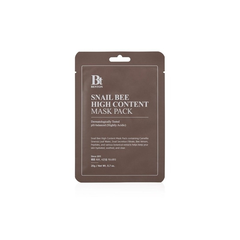 [Snail Mask Pack] Benton Snail Bee High Content Mask Pack