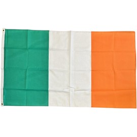 NWFlags Outdoor Heavy Ireland Flag 5ft x 3ft 110d Knitted Polyester Suitable for Flagpoles