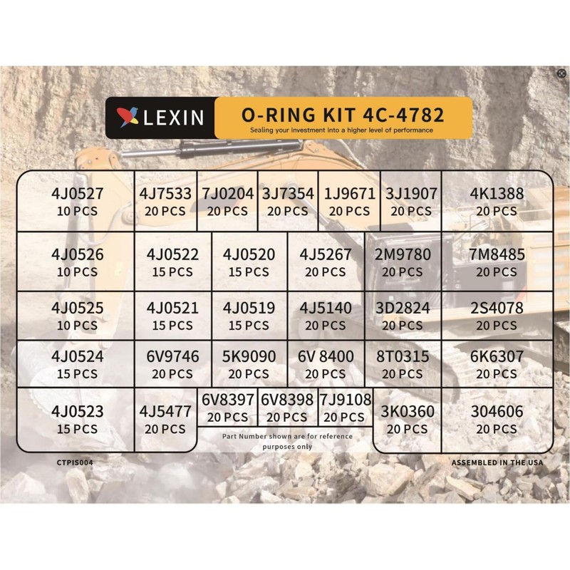 LX Hydraulics O-Ring Kit (580pcs) | Nitrile 90 Dura O-Rings