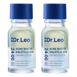 Dr.leo Acne Buster Loción Secante Con Ácido Salicílico 2pzs Todo Tipo De Piel Día/noche