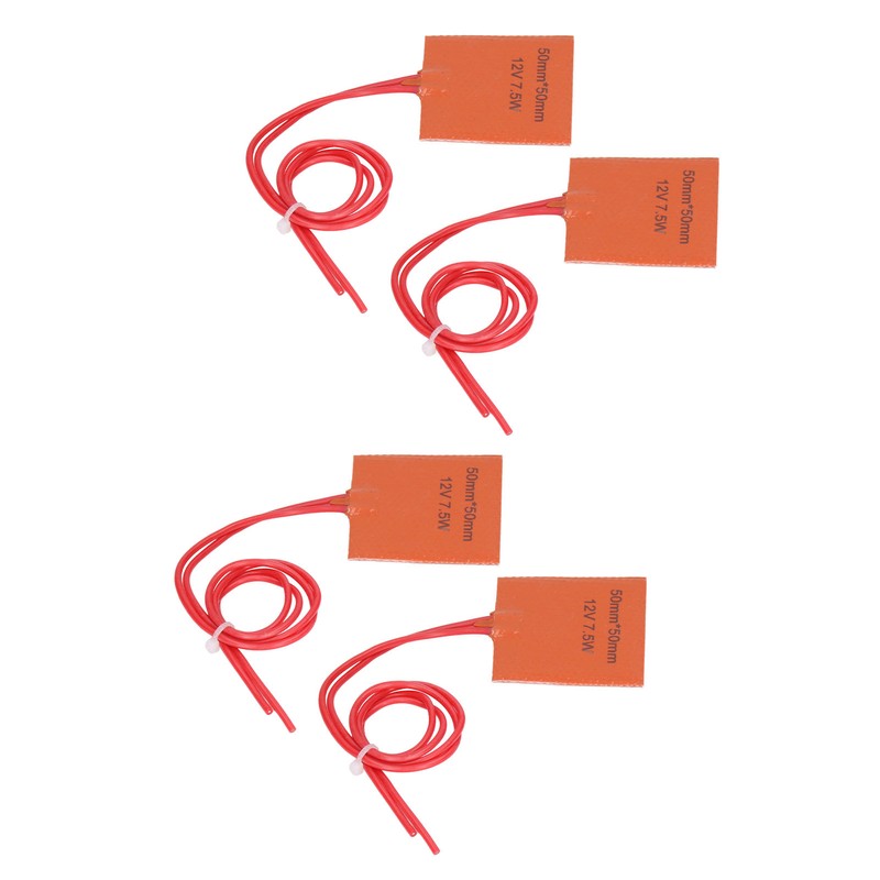 4Pcs Heat Mat Silicone Heater Pad Warmer 12V 7.5W 120