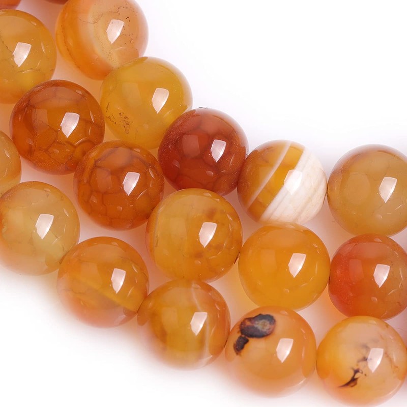 GEM-inside Stripe Botswana Agate Gemstone Loose Beads Natural 10mm Round