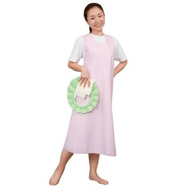 入浴介助エプロン(かぶりタイプ) L 6011 ピンク
