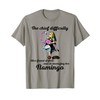 Alice Managing Flamingo Croquet Mallet And Hedgehog T Shirt T-Shirt