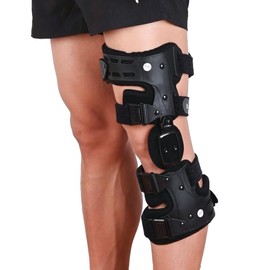 Komzer OA Unloader Knee Brace Men and Women For Osteoarthritis & Arthritis Knee Pain, Bone on Bone Joint Degeneration Medial Offloader Knee Brace, Left