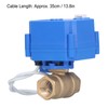 Electric Ball Valve BSP Brass Motorized Mini DN15 1/2in DC12V