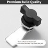 Loclink Thumb Operated Offset Cam Lock 2PCS, Black Plastic Coated