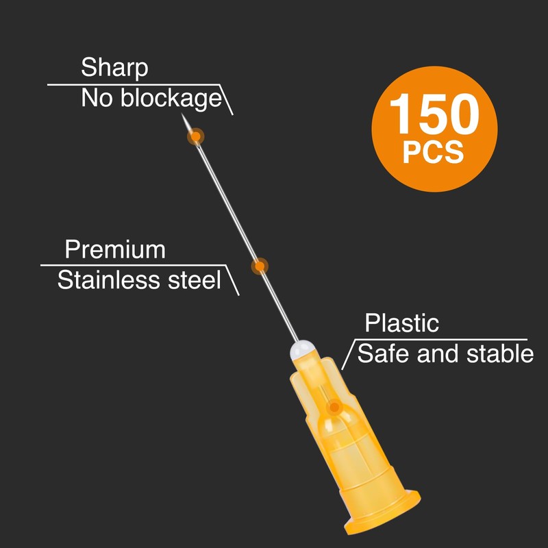 150 Pack 25 Ga 1 Inch Luer Lock, Lab Accessories,