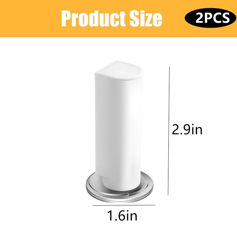 Magnetic Door Stoppers 2 Pack, No Drilling Strong Adhesive Door