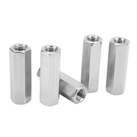 Coupling Nuts, M12x1.75 60mm Length 304 Stainless Steel Hex Coupling Nut for Indoor Outdoor