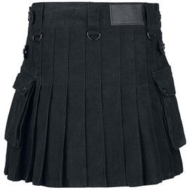 Black Premium by EMP Kilt Women's Short Skirt Black Basics, Casual Wear, Festival, black, M