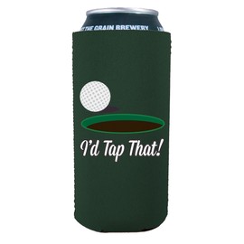 I'd Tap That 16 oz. Can Coolie (Hunter Green)