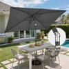 AckMizz 6.5 x 10 ft Rectangular Patio Umbrella - Rectangle