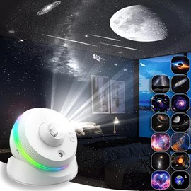 Galaxy Projector, 13 in 1 Meteor Planetarium Star Projector, Realistic Starry Sleep Sky Night Light with 360° Rotation Large Scale, 4K HD Constellation Projection for Kids Adults Bedroom Ceiling Decor