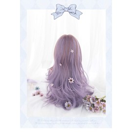Harajuku Style GAL Heat Resistant Wig, Seminarong, Cosplay Party, Lolita Style, Everyday, Purple, Gradient Wig, Wig