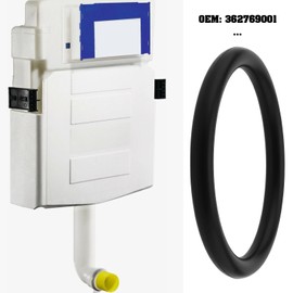 LT Easiyl 2 x Flush Hose Seal Ring 362769001 55 x 45 x 5 mm Compatible with Geberit Flush-Mounted Cistern Black