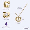 LuckyLy Collares para Mujer Mom Oro 18K Zirconia Cúbica, Regalos
