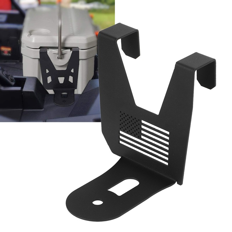 2pcs Cooler Mounting Brackets Black Iron Replacement for Polaris RZR