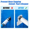 3 PCS Swimming Pool Pipe Holders, Upgraded Pool Hose Support