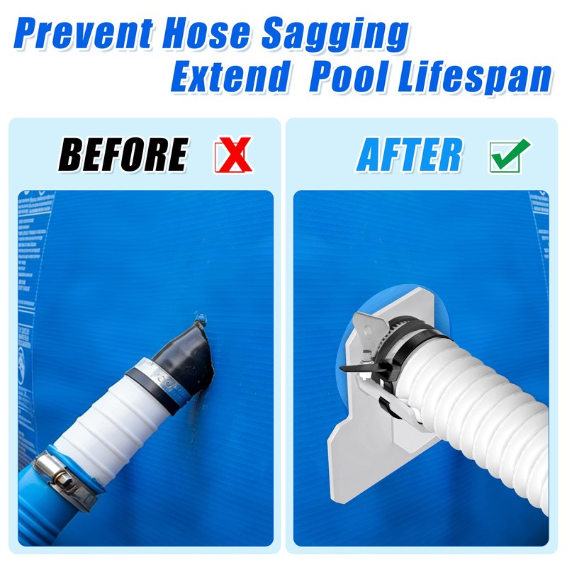 3 PCS Swimming Pool Pipe Holders, Upgraded Pool Hose Support