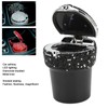 Car Ashtray DiamondStudded Smokeless Container with LED Light Indicator Multifunctional