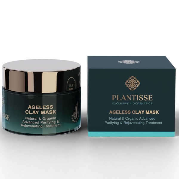 PLANTISSE Ageless Clay Mask, Natural and Organic White Clay Face