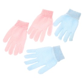Healvian 2sets Exfoliating Gloves Winter Men Bathing Glove Exfoliator Body Brush