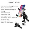 ANKBOY ANKBOY 15W Fast Charging Adapter, Wireless Qi Motorcycle Phone