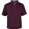 B-Core S/S 1/4 Zip Maroon/Graphite X-Large