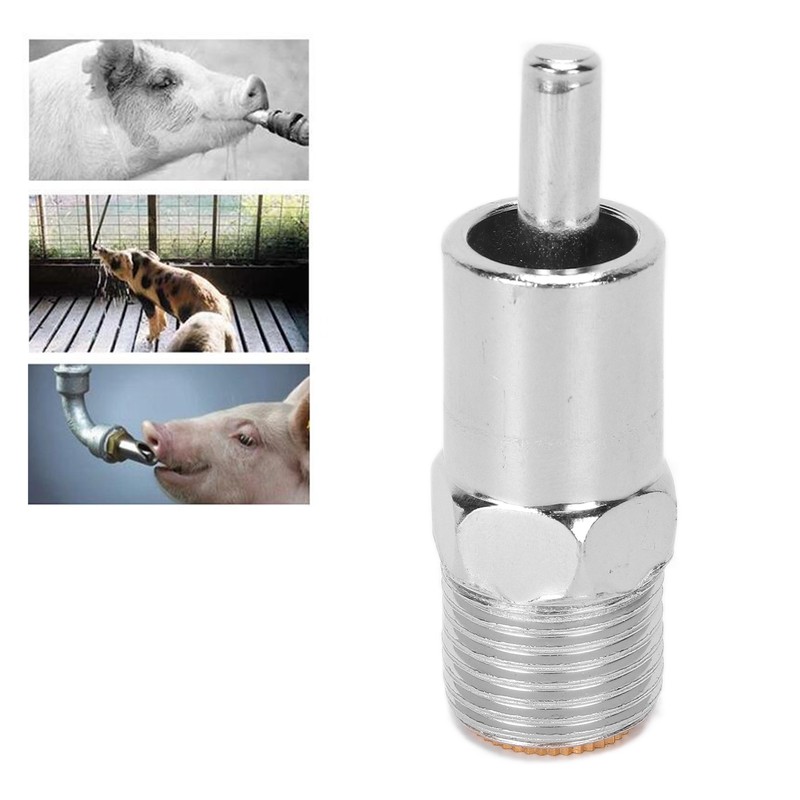 10pcs Pig Nipple Drinker Automatic Stainless Steel Pig Water Feeder