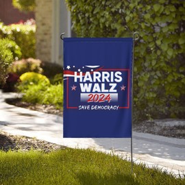 Harris Walz 2024 Garden Flag 28x40 Harris Walz 2024 President Yard Flag Sign Double Sided Harris Walz 2024 House Flag No Flagstand