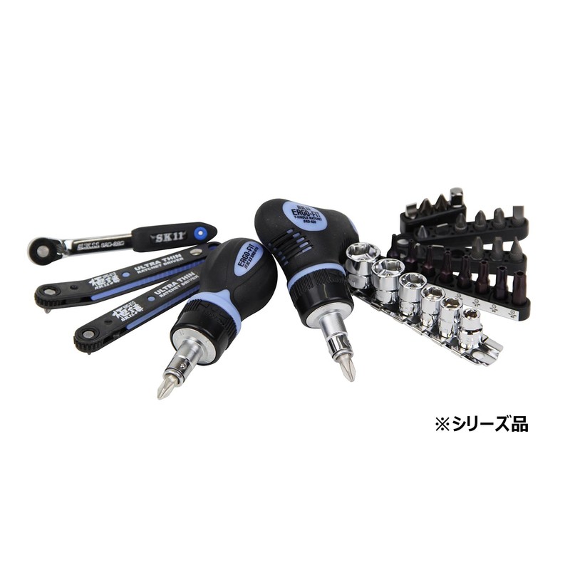 SK11 (SK11) Ultra Thin Ratchet Screwdriver 15 Degree Bent Type