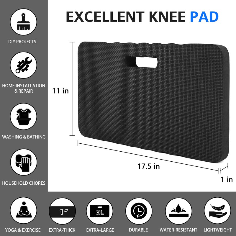 HOOPLE Extra Thick Kneeling Pad, Soft Foam Kneeling Cushion, Waterproof