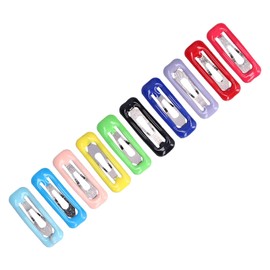 Hztyyier Pack of 50 Small Pet Hair Clips, 0.8 Inch Coloured Snap Care Hair Clips for Toddlers Girls, Small Breed Teacup Yorkie, Maltese, Rabbit