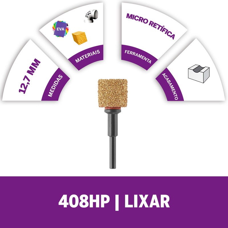 Dremel 408HP Max Life 60 Grit Carbide Sanding Drum/Hole Saw