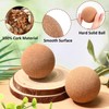 Seenelling 50 Pcs Cork Massage Ball 2 Inch Solid Hard