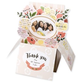 Pop Up Box Card Pop-Up Box Colored Paper Medium GBCM-02 FLOWER GBCL-02