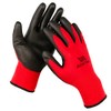 ACKTRA 96 Pairs, Safety Work Gloves Polyurethane (PU) Coated, Red