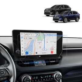 BSTW for 2024 Toyota RAV4 Screen Protector for 2023-2025 RAV4 Limited/TRD Off-Road RAV4 Prime XSE 10.5-In Touchscreen for 2025 RAV4 Hybrid Accessories Tempered Glass Protective Film